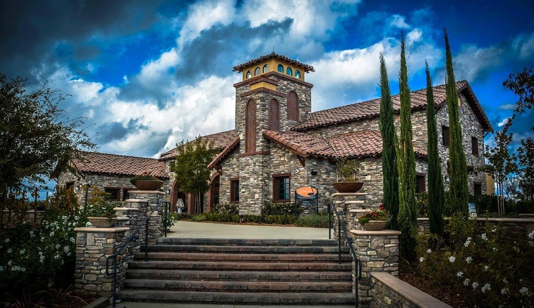 A stone building with a bell tower in Murrieta, California